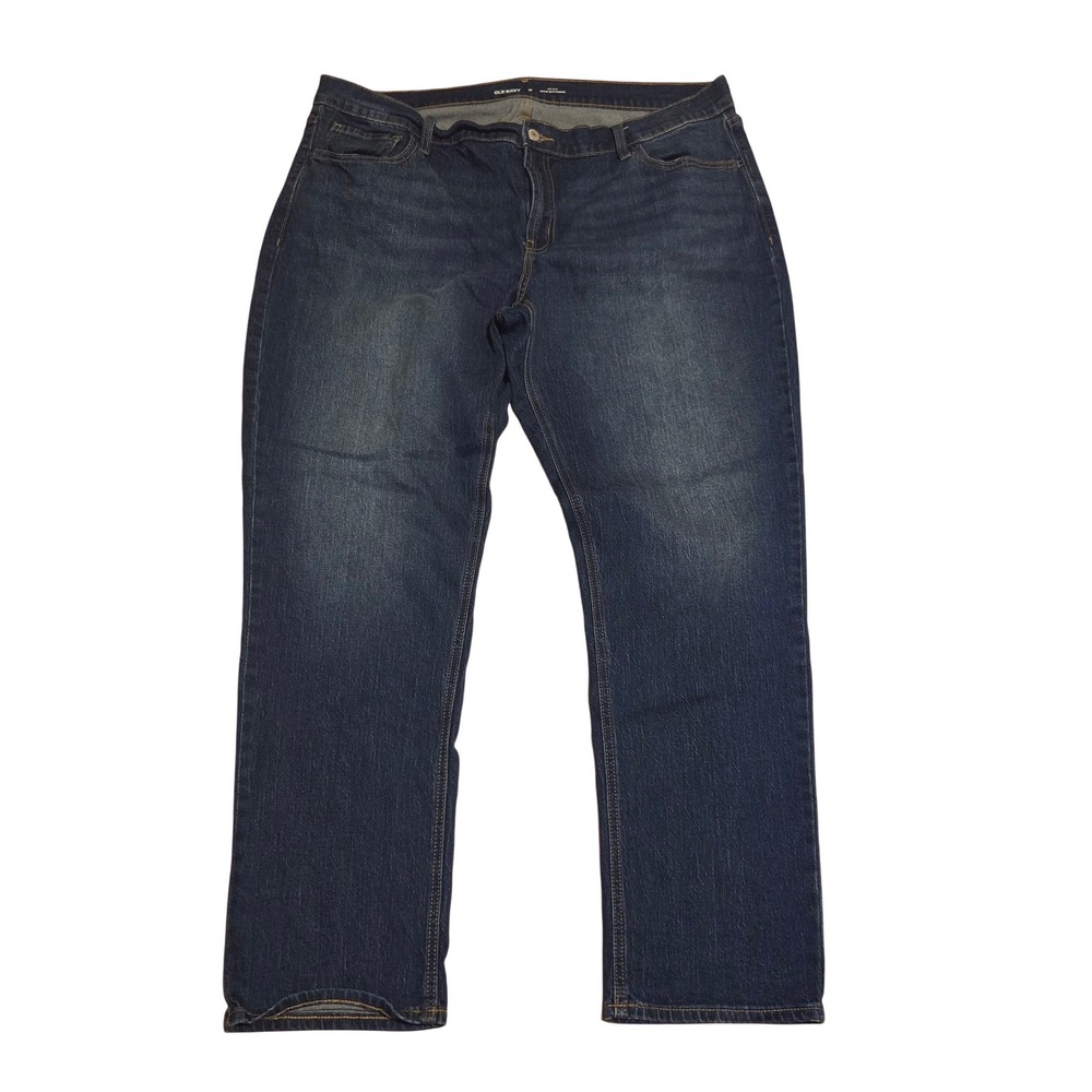 Old Navy Wow Boyfriend Jeans Womens 18 Mid-Rise Dark Wash Straight Leg Denim